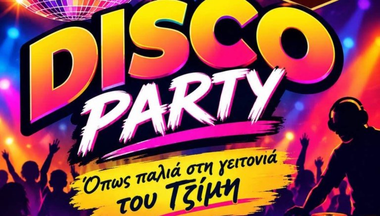 Disco party στην ''γειτονιά του Τζίμη'' με d.j. Γιάννη καλλιμάνη